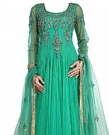 Sea Green Net Suit- Indian Dress