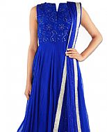 Royal Blue Chiffon Suit