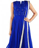 Royal Blue Chiffon Suit