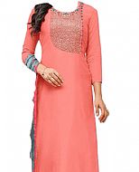 Peach Georgette Suit- Indian Semi Party Dress