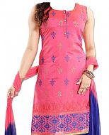 Pink/Blue Georgette Suit- Indian Dress