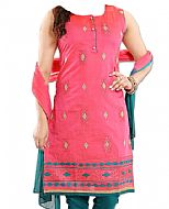 Pink/Teal Georgette Suit- Indian Semi Party Dress