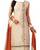 Ivory/Brown Georgette Suit- Indian Dress