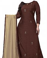 Chocolate Georgette Suit- Indian Semi Party Dress