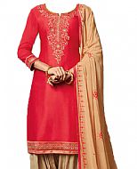 Pink/Beige Georgette Suit- Indian Dress