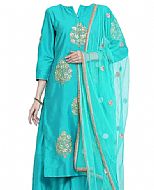 Turquoise Georgette Suit- Indian Dress