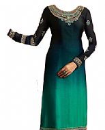 Teal Chiffon Suit- Indian Dress