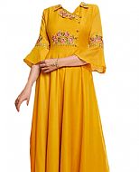 Mustard Georgette Suit- Indian Semi Party Dress