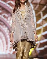 Grey/Golden Net Suit- Pakistani Formal Designer Dress