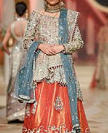 Light Golden/Orange Chiffon Suit- Pakistani Wedding Dress