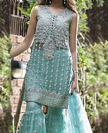 Light Turquoise Chiffon Suit- Pakistani Bridal Dress