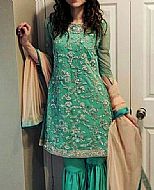 Sea Green Chiffon Suit- Pakistani Wedding Dress