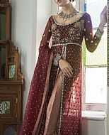 Maroon Chiffon Suit- Pakistani Formal Designer Dress