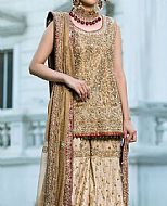 Fawn Chiffon Suit- Pakistani Bridal Dress