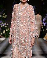 Peach Chiffon Suit- Pakistani Formal Designer Dress