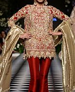 Red Chiffon Suit- Pakistani Formal Designer Dress