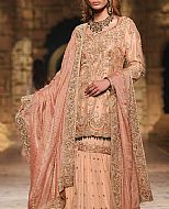 Peach Chiffon Suit- Pakistani Bridal Dress