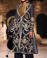 Navy Blue Chiffon Suit- Pakistani Formal Designer Dress