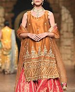 Bronze/Pink Chiffon Suit- Pakistani Party Wear Dress