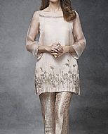 Ivory/Beige Chiffon Suit- Indian Formal Dress