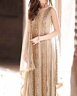 Light Golden Chiffon Suit- Pakistani Party Wear Dress