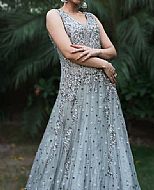 Grey Chiffon Suit- Pakistani Wedding Dress