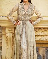 Light Golden Chiffon Suit- Pakistani Wedding Dress