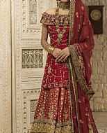 Maroon Silk Chiffon Suit- Pakistani Wedding Dress