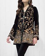 Black Velvet Suit- Pakistani Party Wear Dress