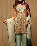 Pistachio Green Chiffon Suit- Pakistani Party Wear Dress