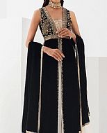 Black Velvet Suit- Pakistani Party Wear Dress