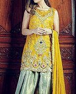 Yellow Chiffon Suit- Pakistani Formal Designer Dress