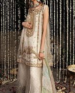 Off-white Organza Suit- Pakistani Formal Designer Dress