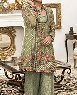 Pistachio Organza Suit- Pakistani Formal Designer Dress