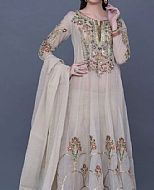 Ivory Chiffon Suit- Pakistani Party Wear Dress