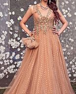 Peach Net Suit- Pakistani Formal Designer Dress