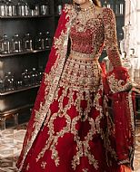 Red Crinkle Chiffon Suit- Pakistani Bridal Dress