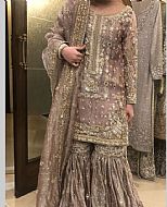 Mauve Silk Suit- Pakistani Bridal Dress