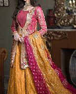 Magenta/Mustard Organza Suit- Pakistani Wedding Dress