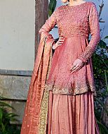 Tea Pink Raw Silk Suit- Pakistani Bridal Dress