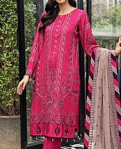 House Of Nawab Magenta Lawn Suit- Pakistani Lawn Dress