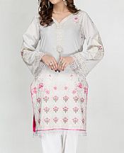 Light Grey Lawn Kurti- Pakistani Designer Lawn Dress