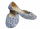 Ladies Khussa- Grey- Khussa Shoes for Women