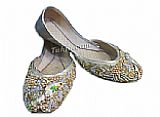 Ladies Khussa- Silver/Golden- Pakistani Khussa Shoes
