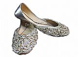 Ladies Khussa- Silver/Golden- Pakistani Khussa Shoes