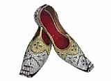 Gents Khussa- Silver/Golden- Khussa Shoes for Men