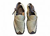 Gents Chappal- Golden/Silver- Pakistani Khussa for Men