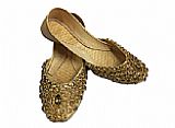 Ladies Khussa- Golden- Pakistani Khussa Shoes