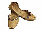 Ladies Khussa- Light Brown- Pakistani Khussa Shoes