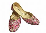Ladies Khussa- Pink- Pakistani Khussa Shoes